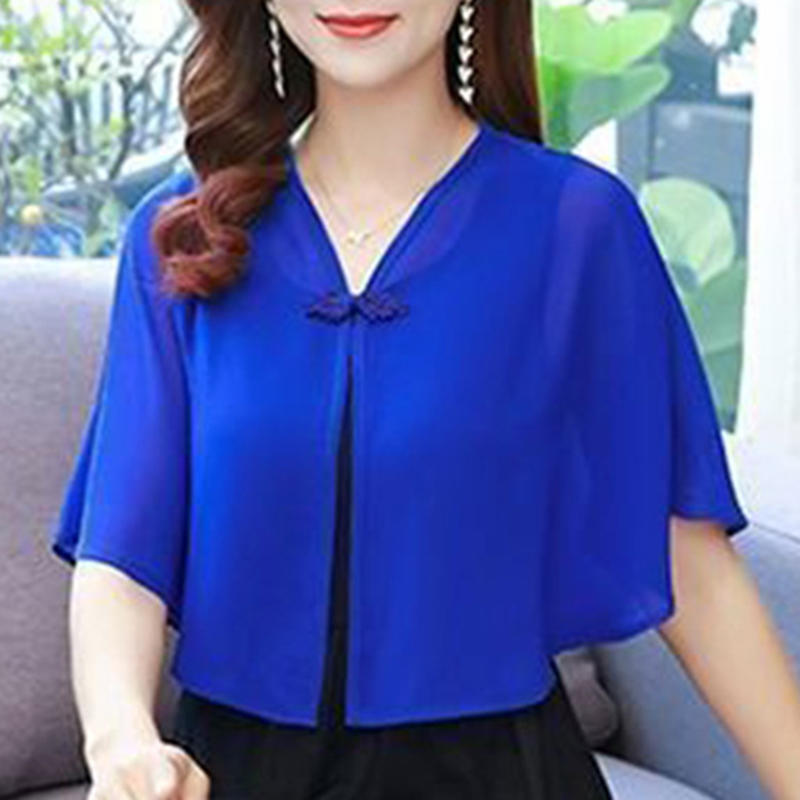 Frühling Chiffon Kurze Oberbek – Summer Clothing Wear Bewertung und Preis