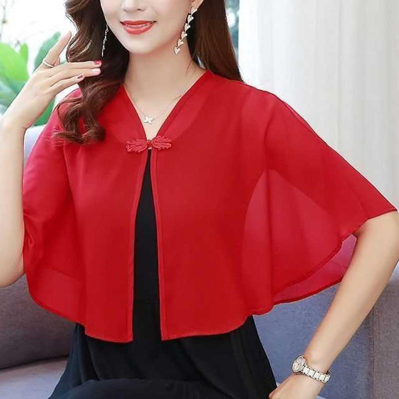 Frühling Chiffon Kurze Oberbek – Summer Clothing Wear Bewertung und Preis