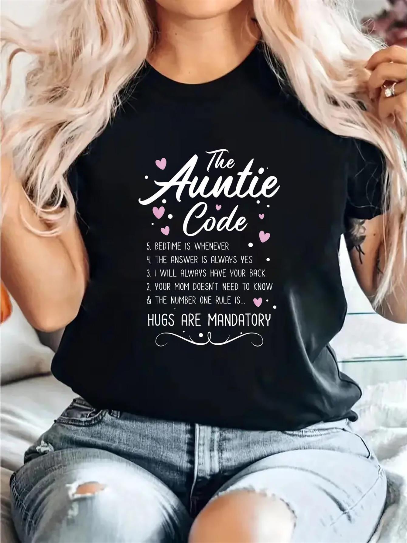 Lustiges T-Shirt mit Tante-Mot – Summer Clothing Wear Bewertung und Preis
