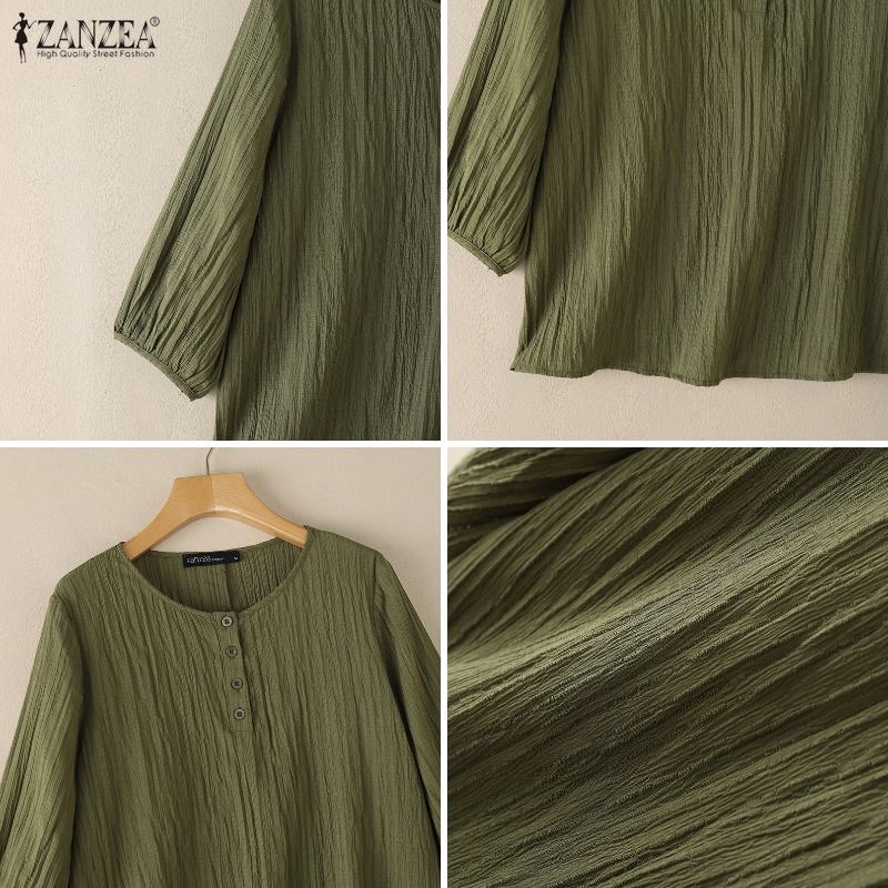 ZANZEA Damen-Blusen mit geknit – Summer Clothing Wear Bewertung und Preis