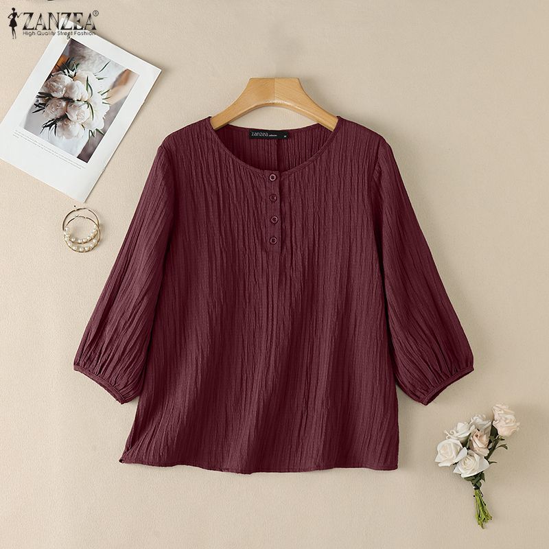 ZANZEA Damen-Blusen mit geknit – Summer Clothing Wear Bewertung und Preis