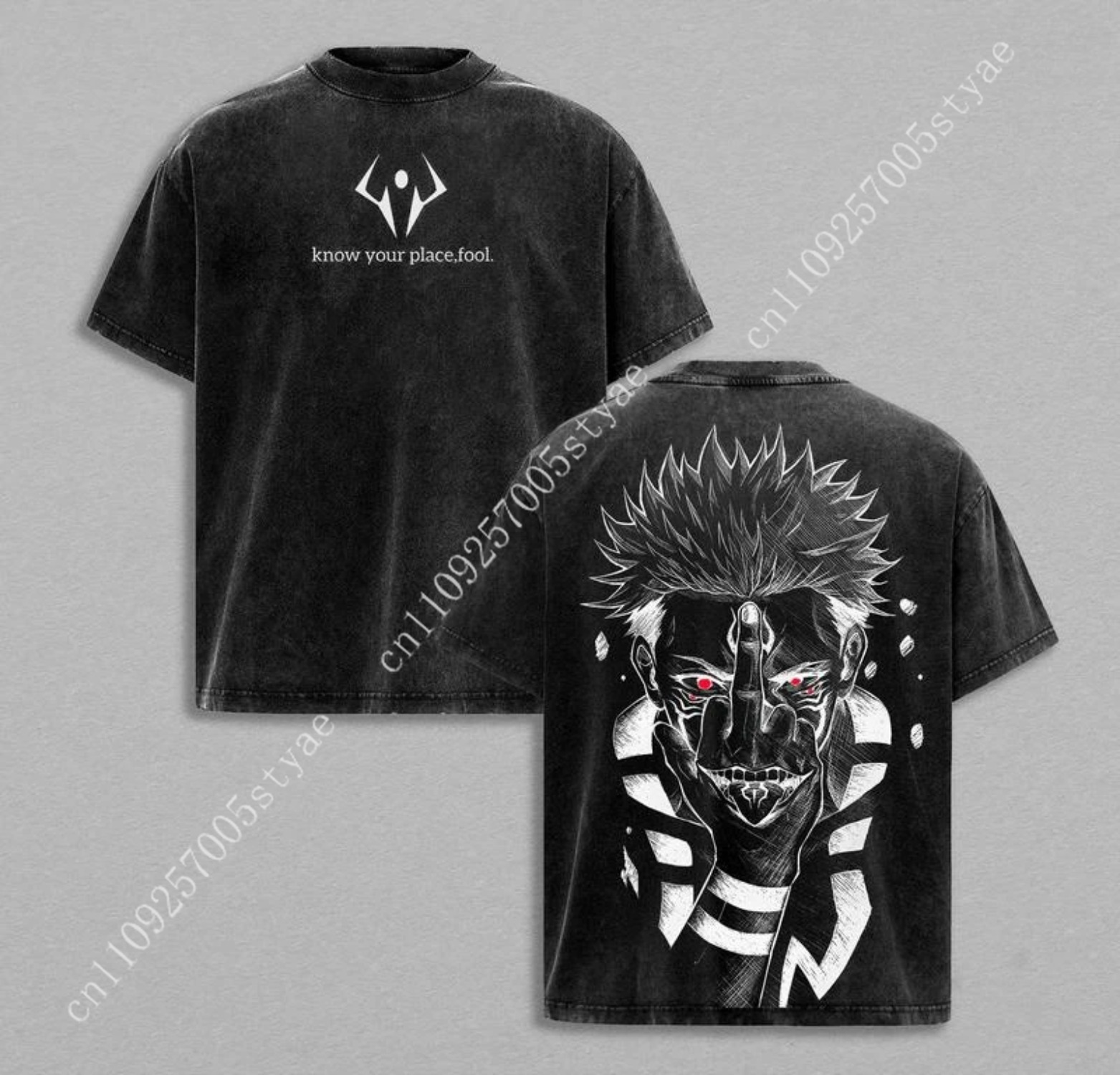 Anime Ryomen Sukuna Grafik-T-S – Summer Clothing Vintage Bewertung und Preis