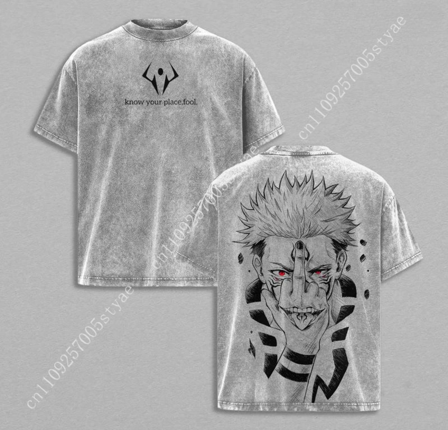 Anime Ryomen Sukuna Grafik-T-S – Summer Clothing Vintage Bewertung und Preis