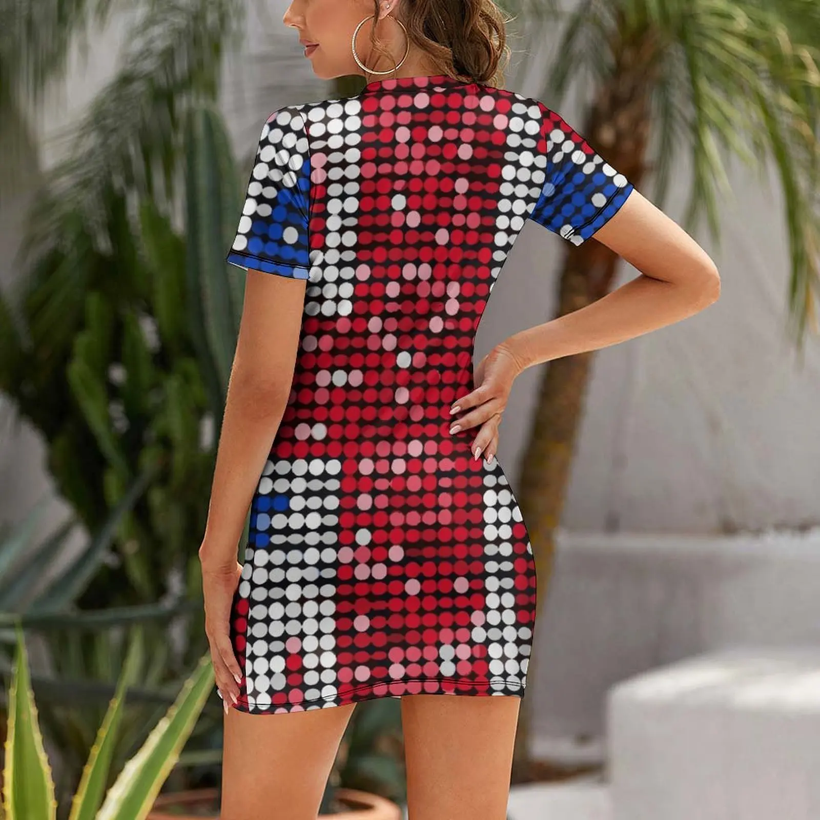 Kurzärmeliges Kleid mit Union- – Summer Clothing Women Uk Bewertung und Preis