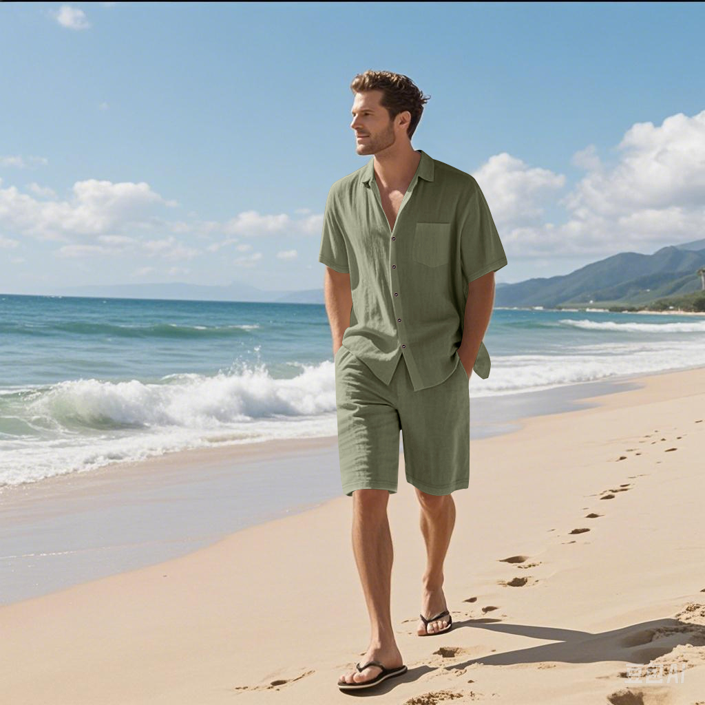 Herren-Leinen-Set mit Struktur – Linen Shorts Men Bewertung und Preis