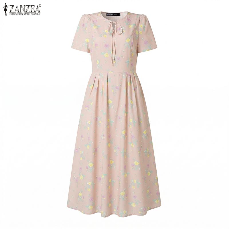 ZANZEA Sommer Strand-Sonnenkle – Sundress Midi Floral Bewertung und Preis